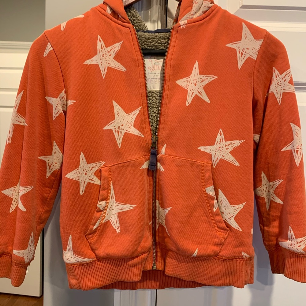Boys Mini Boden Zip Up Hoodie 6-7 GUC